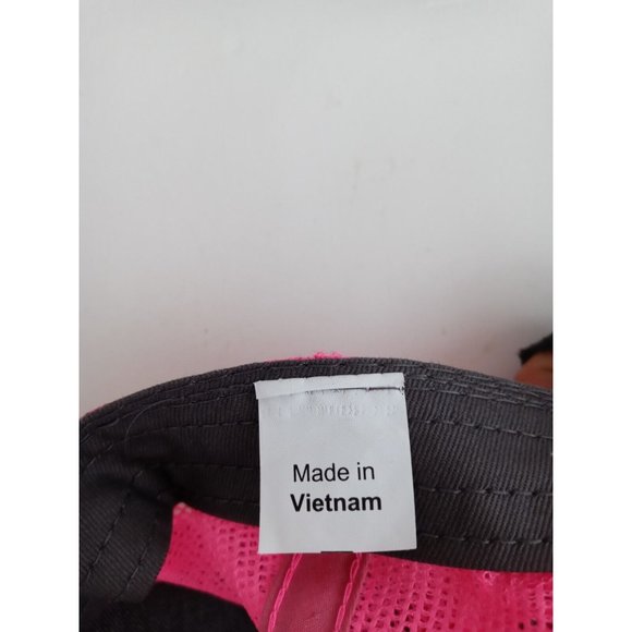 Heritage Tractor Embroidered Pink & Gray Mesh Back Adjustable Baseball Cap - Picture 7 of 7